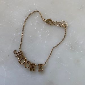 🤍4/$20 faux gold j’adore bracelet